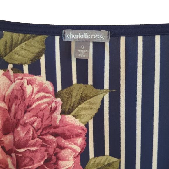 EUC Charlotte Russe Wrap Top, S - Picture 3 of 5